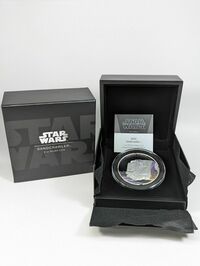 2022 Nuie Mint Silver Star Wars Jawa Sandcrawler 5 Oz Silver Coin Box COA# 013